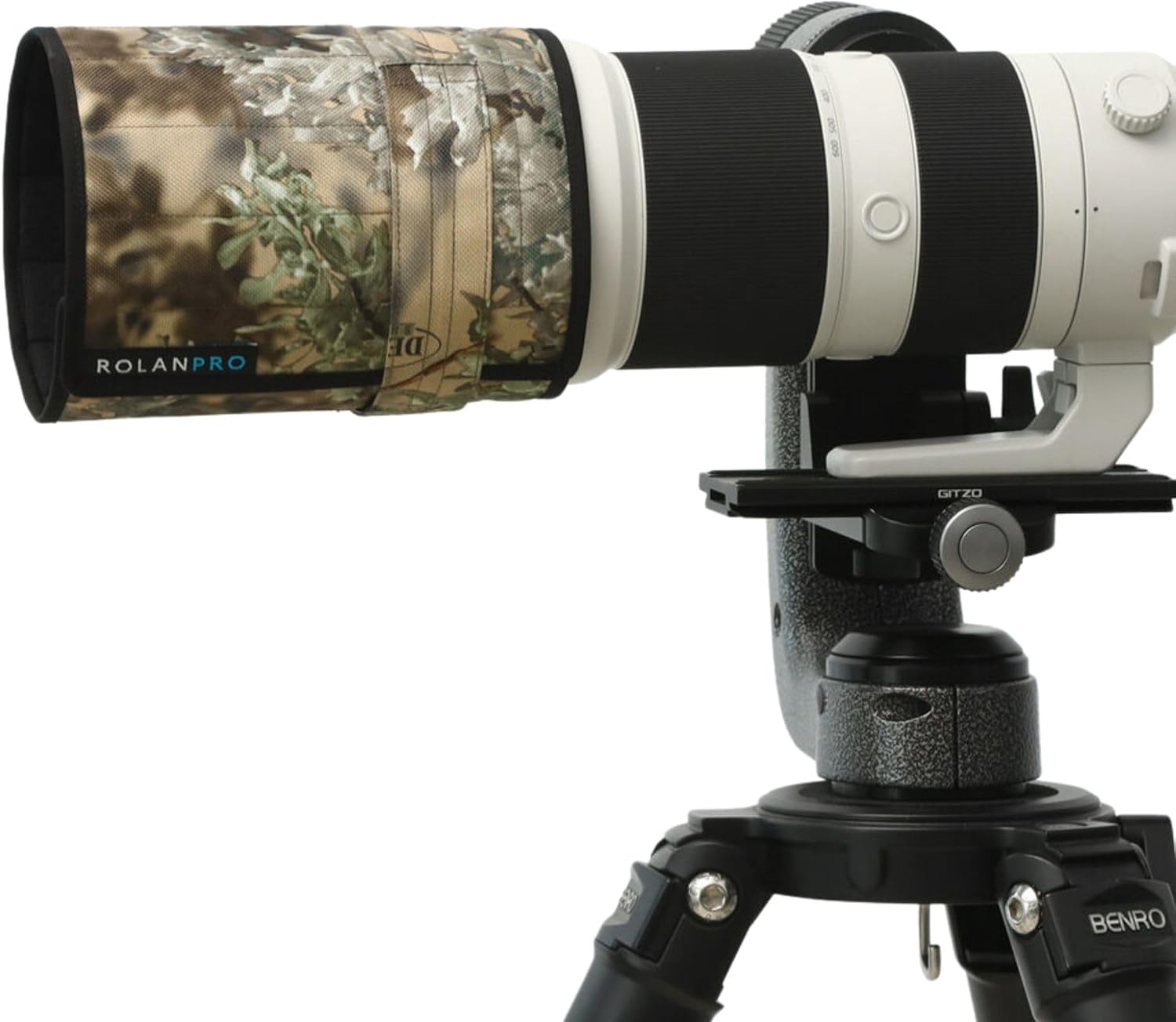 Rolanpro Waterproof Lens Hood Telephoto Lens Folding Hood for Sony FE 200-600mm F5.6-6.3 G OSS Super Telephoto Zoom Lens -#Black
