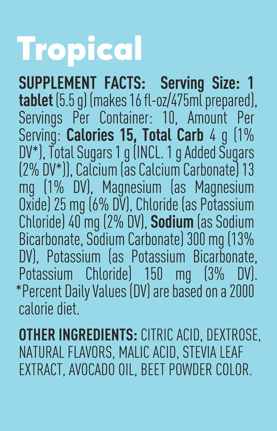 Buy Nuun Sport Electrolyte Drink Tablets, Tropical, 10 Count (Pack of