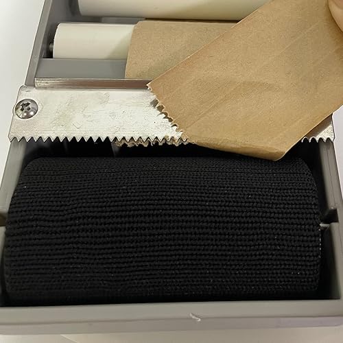 Miniatura 6 de WELSTIK Dispensador de embalaje de cinta de papel Kraft engomado activado por agua de 3 pulgadas para envío, sellado de cajas y cartones, gris