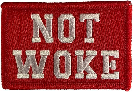 Not Woke Morale Patch 2"x3" - Red