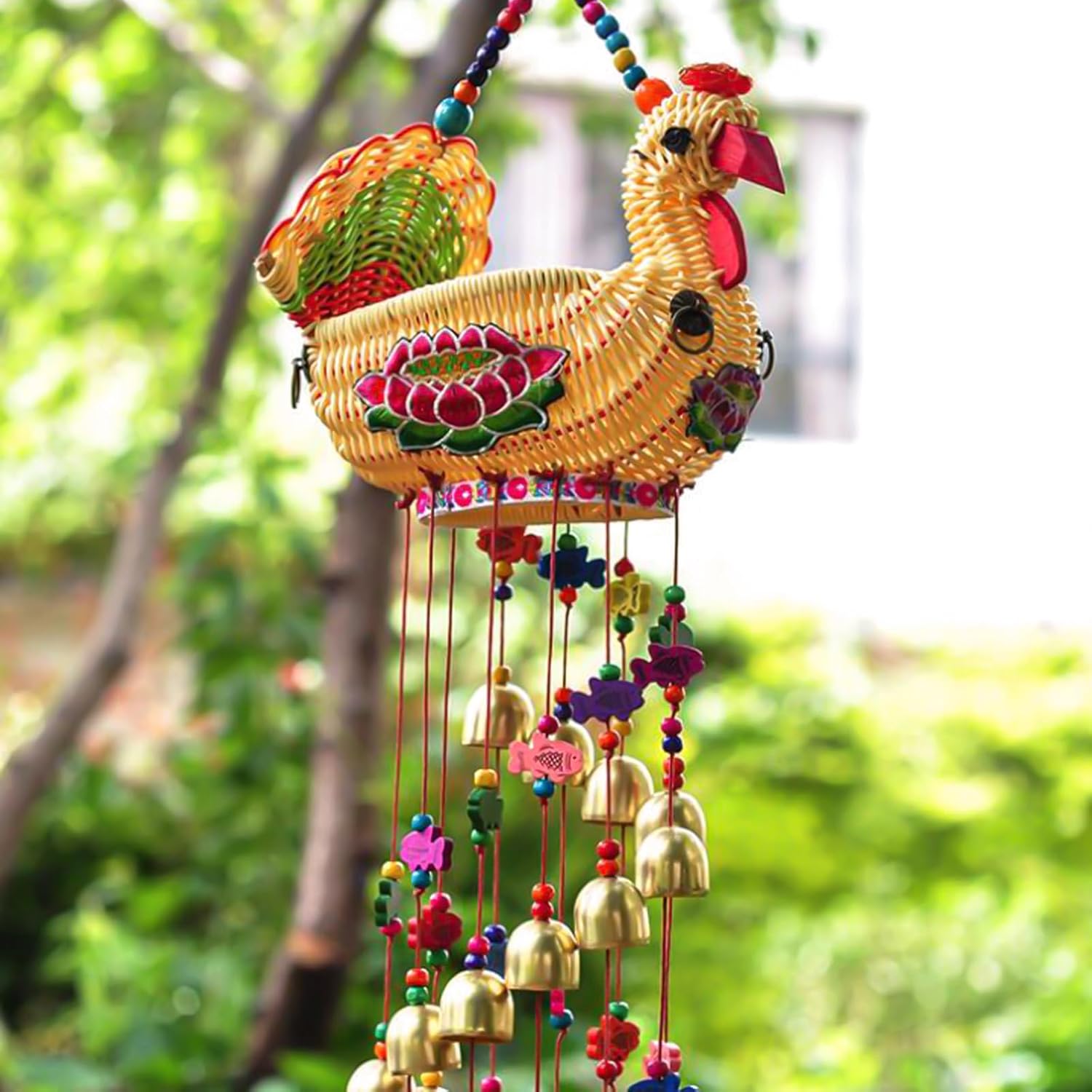 400pcs Colored Wooden Beads, Large Hole Round Natural Wood Beads Bulk for Jewelry Making Braiding Macrame DIY Craft (12mm) - Image 5