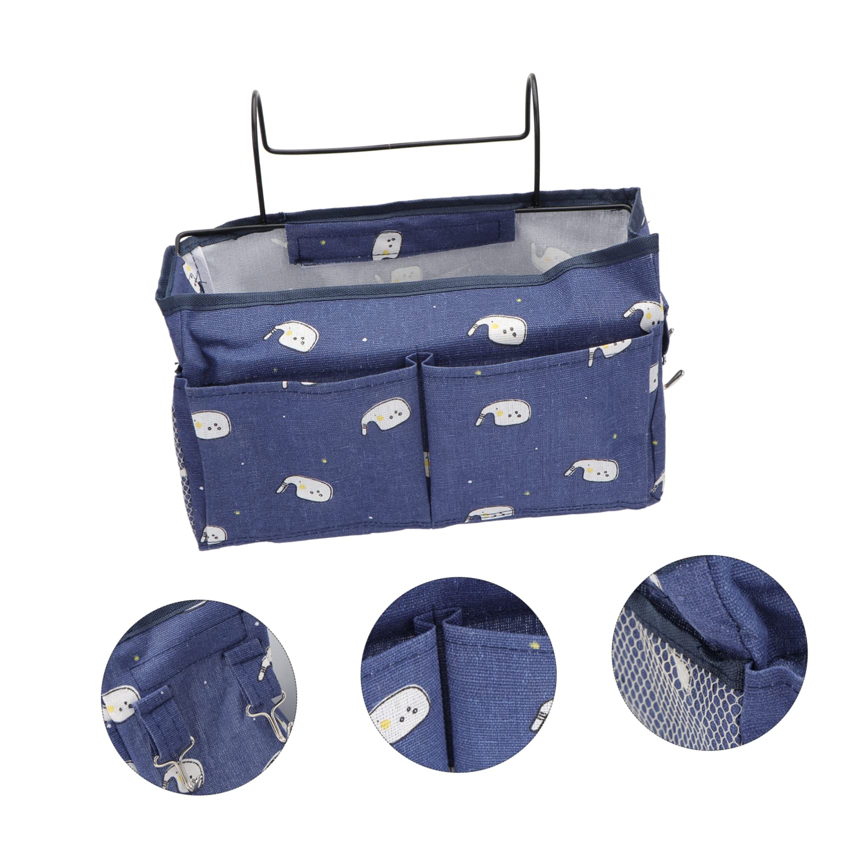 Alipis 2pezzi Borsa Da Appendere Imitazione Lino Organizer Versatile Per Camera Da Letto e Dormitorio Con Gancio Design Pratico e Capiente Elefante