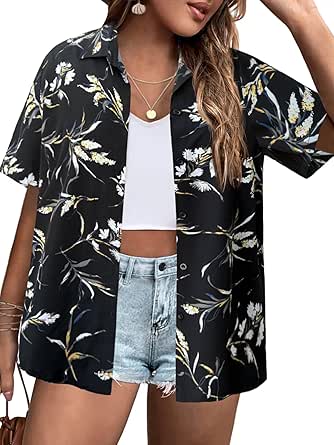 Coolmee Womens Tank Tops Sleeveless Pleated V Neck Loose Fit Summer Clothes Flowy Boho Shirts Black S