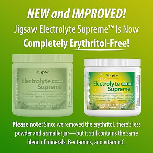 Miniatura 3 de Suplemento Jigsaw Health Electrolyte Supreme delicioso sabor a bayas amplio espectro de electrolitos  oligoelementos 60 paquetes de polvo 1 1