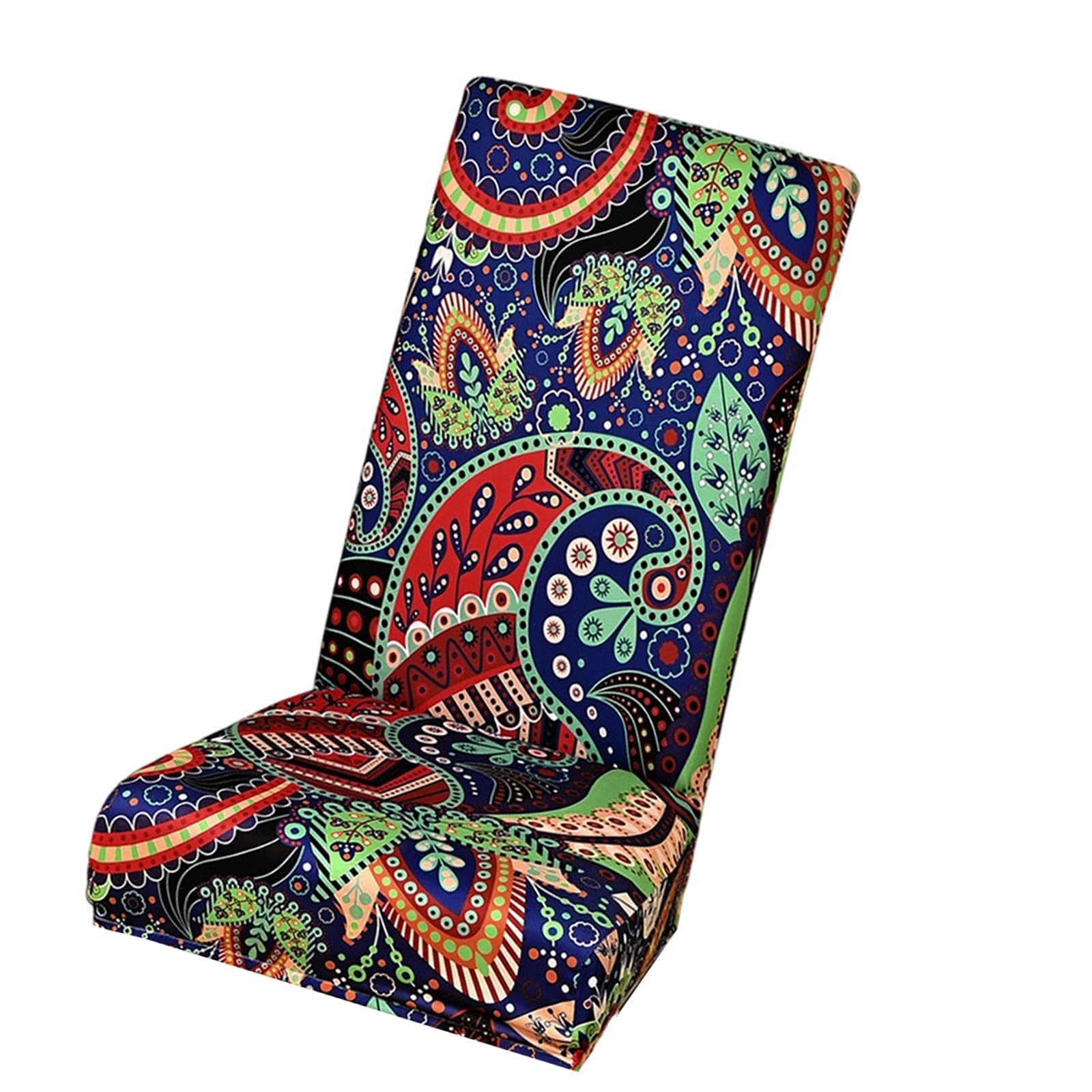 Buxuaaaa Stretchable Flower Print Seat Cover Water-Resistant Nonslip Polyester Fabric Indoor Furniture Protector Spill Proof Elastic Seat Cover with Florals Pattern