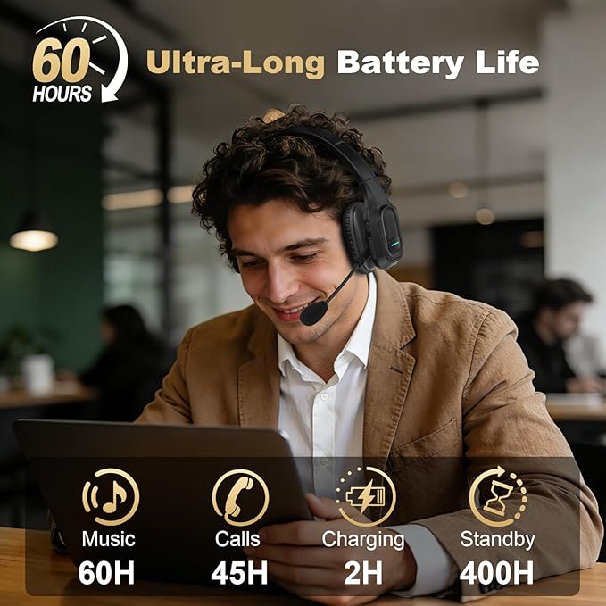 Auriculares Bluetooth para Conductores, Diadema Inalámbrica miniatura 3