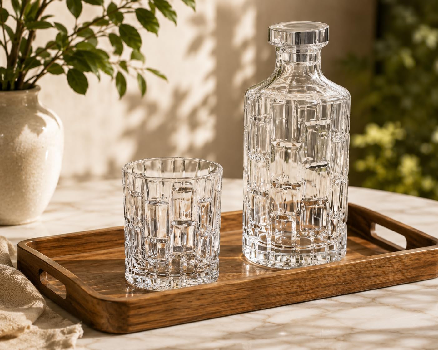 RCR 27439020006 Etna whiskyglas, 330 ml Whisky-Gläser Tumbler, whiskey-geschenkset, wassergläser, Set von 6, Kristall Tumblergläser, papa Geschenke für Männer, Hausbesitzer, Veranstaltungen