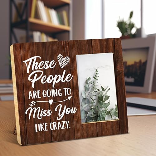 Miniatura 7 de Regalos de despedida para mujeres y hombres, regalos de despedida para compañeros de trabajo, amigos de trabajo, regalos rústicos de madera con