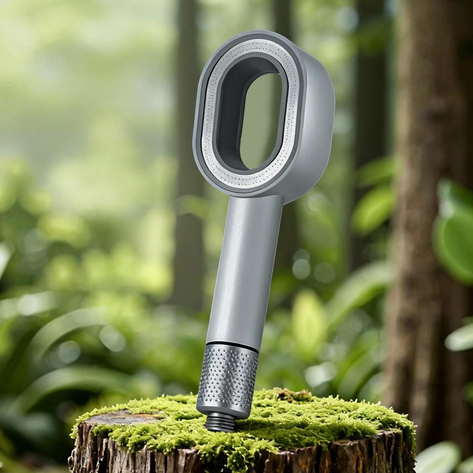 Filtersonic Alcachofa de ducha 3 en 1 de alta presión con filtro de cal, aumento de presión, cabezal de ducha con esponja para eliminar agua dura, metal pesado, plata