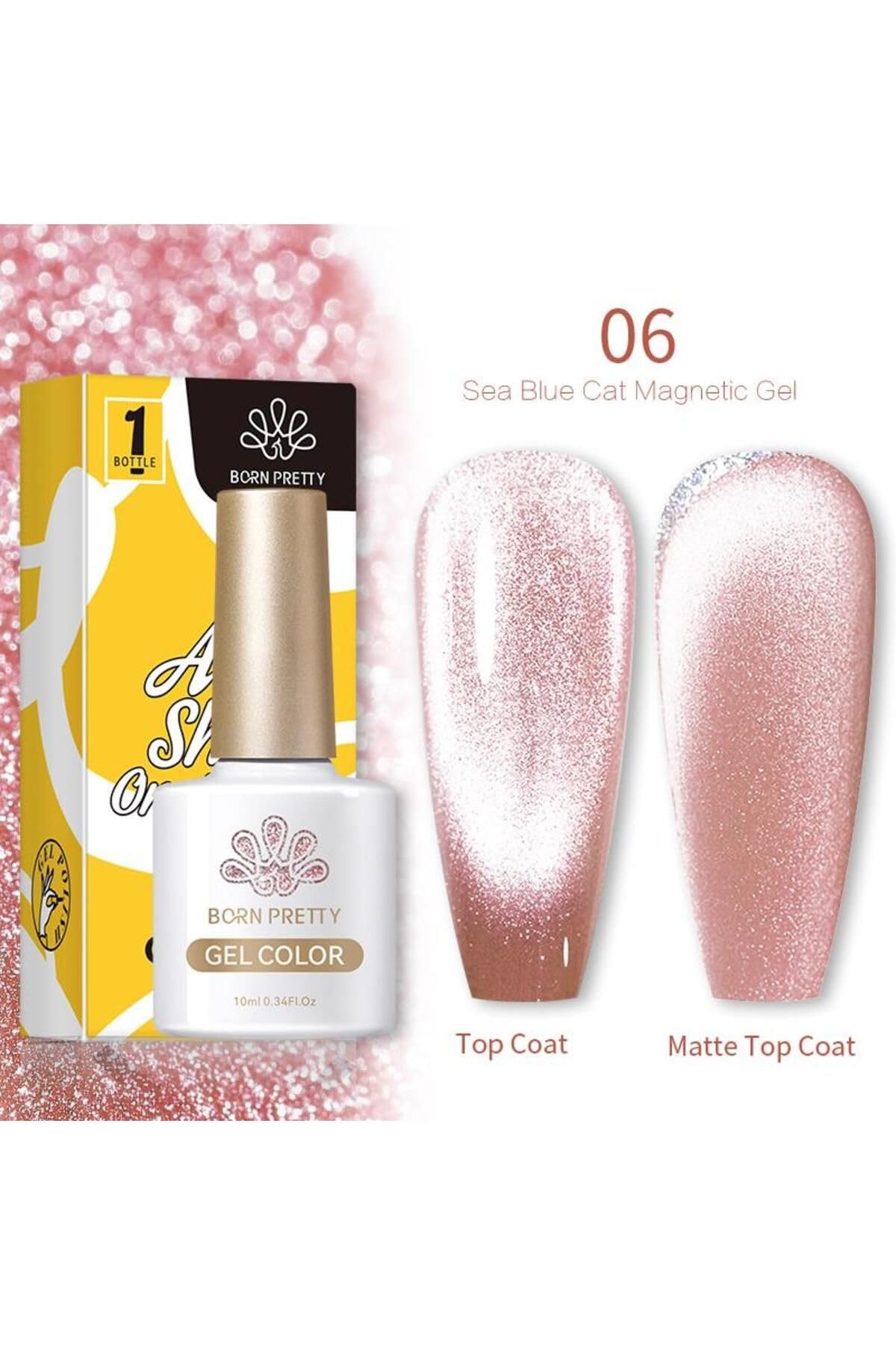 Born Pretty 10 Ml Sea Blue Kedi Gözü Oje Sb-06 (56466) 3720