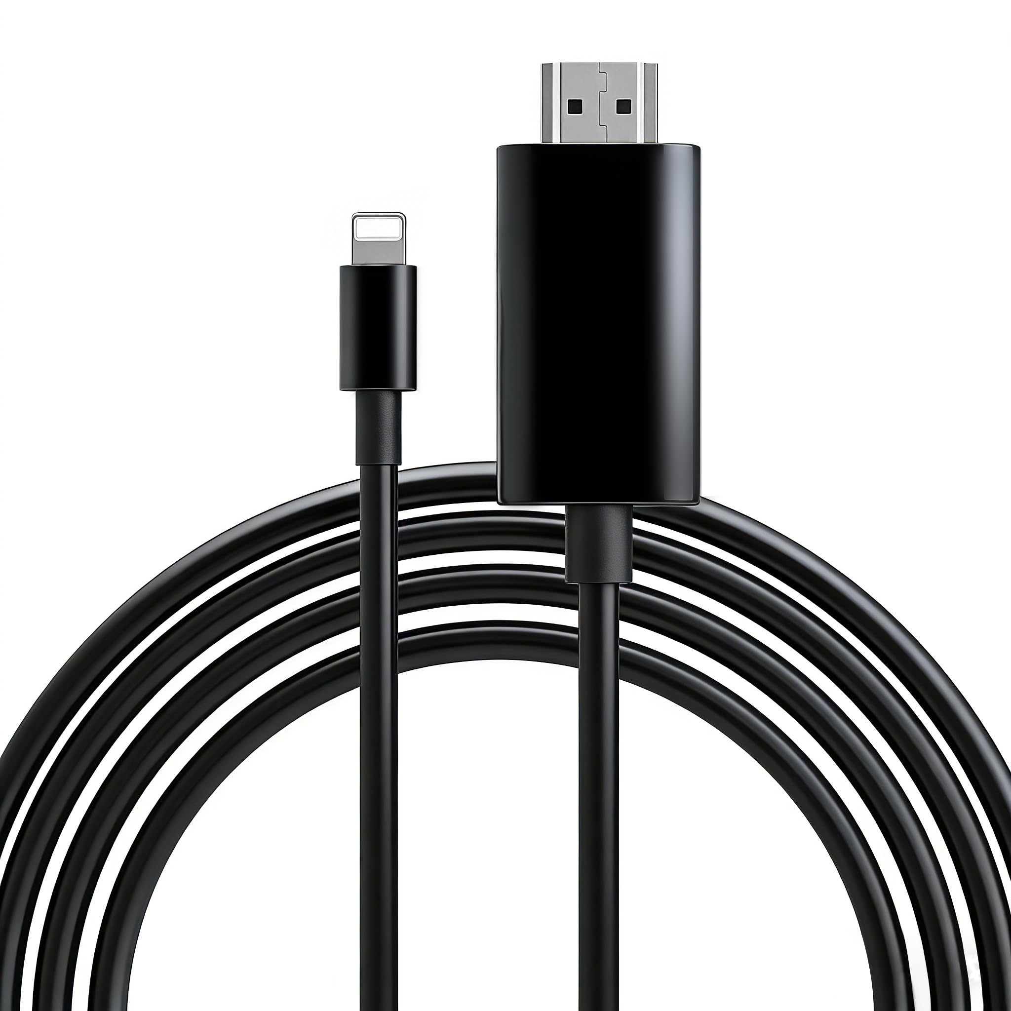 Photo 1 of [MFi Certified] 13.2ft Long Version Lightning to HDMI Cable Adapter, 1080P Lightning to Digital AV Adapter Sync Screen Connector Compatible for iPhone 14 13 12 11 to HD TV Projector Monitor/Black