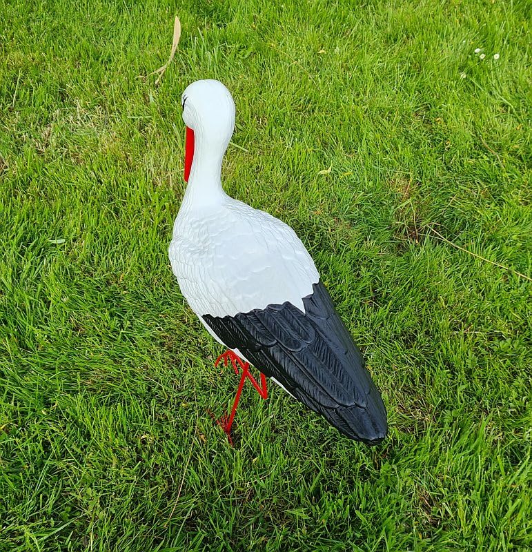Figura ozdobna BOCIAN ŚREDNI H: 75 cm ogrodowa
