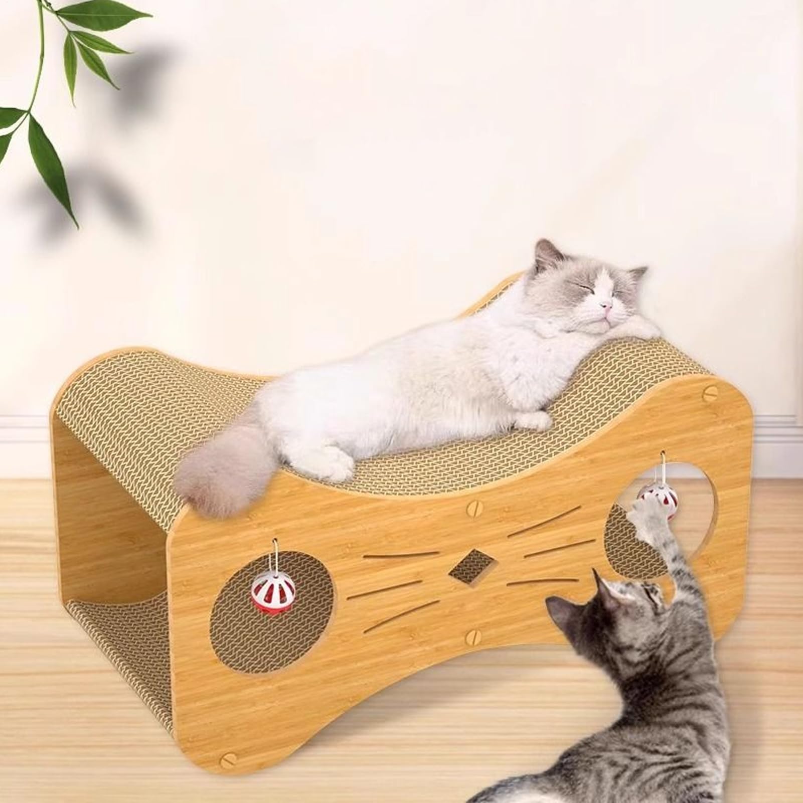 Casa Rascador para Gatos Casa para Gatos con Diseño De | Sofá Rascador De Madera Para Para Interior Y Exterior, Hogar Y Esquina, Salón Y Suelo, Mascotas Y Para Jugar