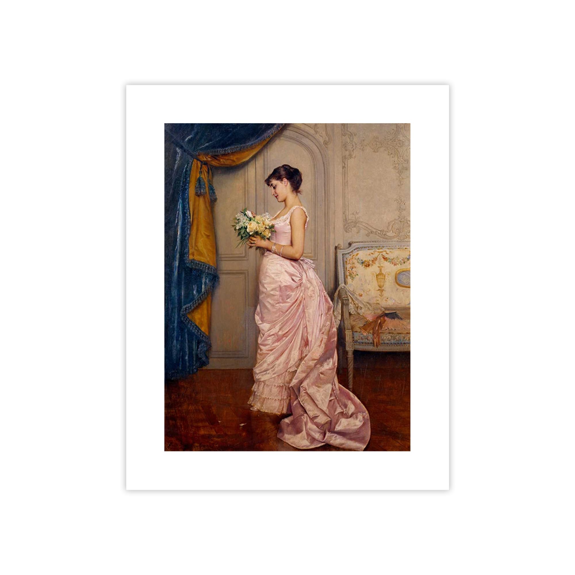 Poster Auguste Toulmouche Le Billet Doux grand format papier 100x75 cm pour habiller un mur vide