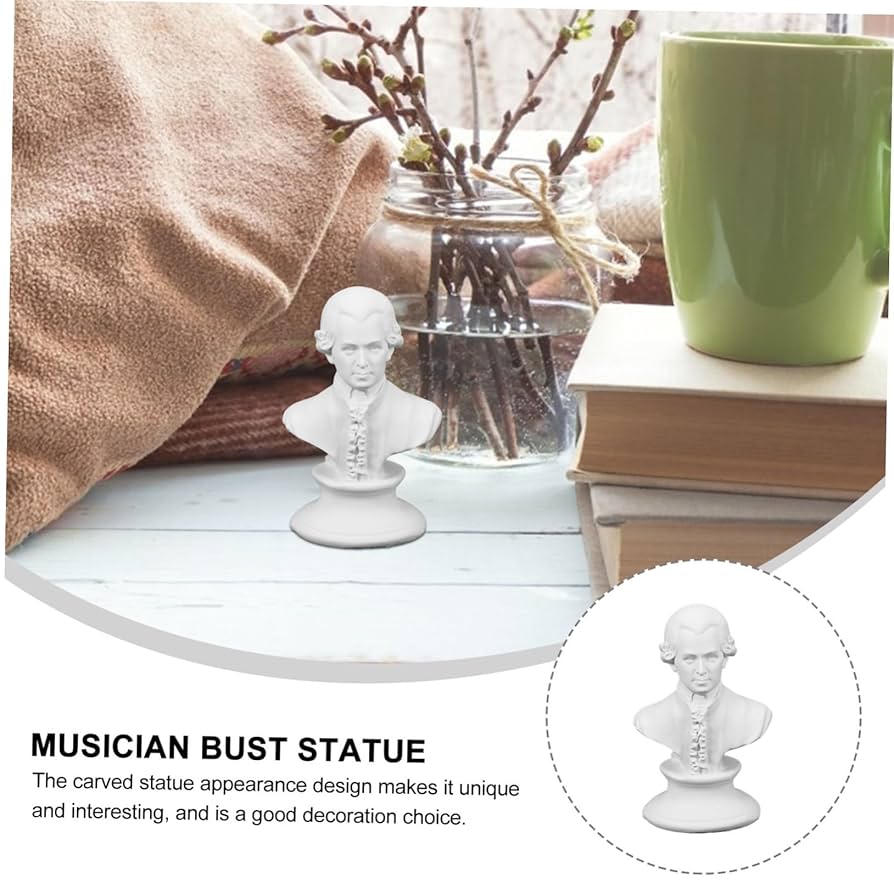 Amazon｜TOYMYTOY 4個 モーツァルトの装飾品 作曲家の胸像彫刻