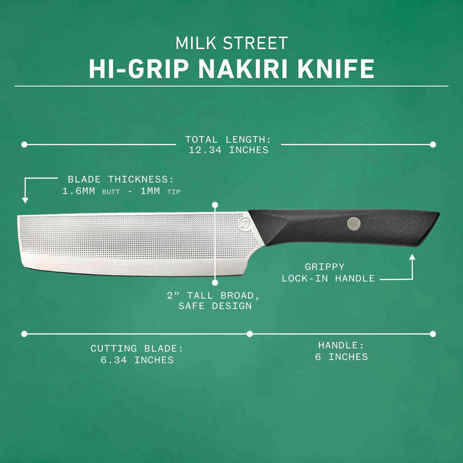 Milk Street 6.75-inch Nakiri Knife by Christopher Kimball, 1.4116 German Steel Nakiri Chef Knife, Ideal for Home Kitchen, Renowned Milk Street Nakiri Knives — Amazon image 6