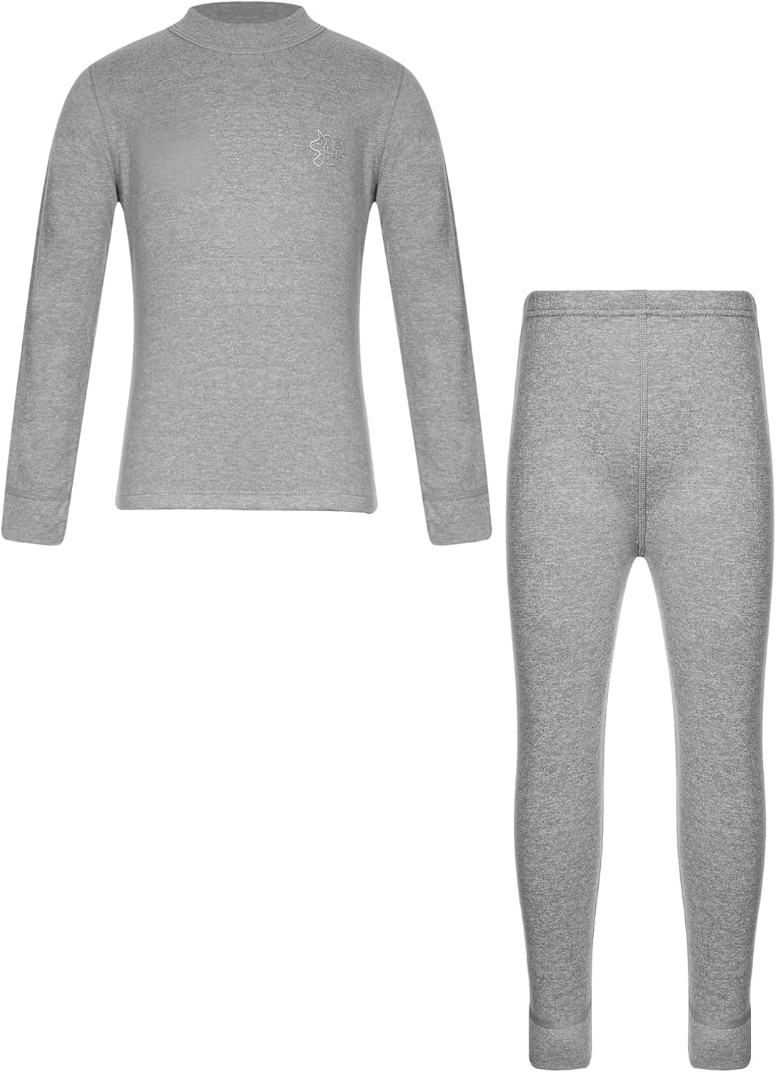 FEESHOW Kids Boys Girls Thermal Underwear Set Athletic Base Layer Tops and Long Johns 2 Piece Set Activewear