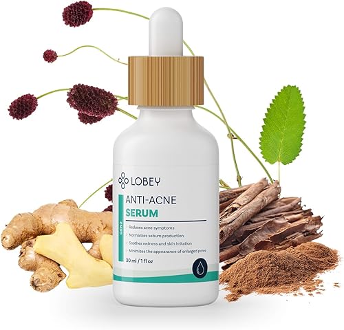 Lobey Anti-Akne Serum – Veganes Gesichtsserum gegen Pickel & unreine Haut – Mit 