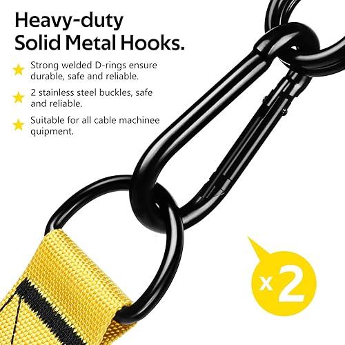 Miniatura 4 de WALITO Asas de ejercicio, accesorios de máquina de cable de repuesto para equipos de gimnasio en casa, sistema de poleas, pilates, bandas de