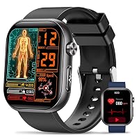 2026 Nuovo Smartwatch Uomo Salute, ECG/HRV/BMI,1,96" AMOLED Display (Nero)