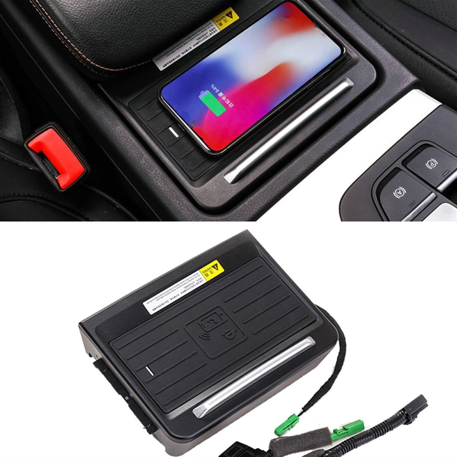For, Q5 2017 2018 2019 Accesorios for automóvil Cargador inalámbrico QI for teléfono móvil