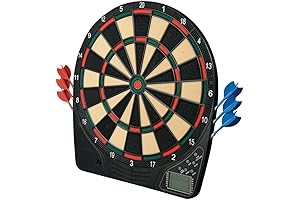 Electronic Kid-Friendly Dartboard Set with Soft Tips