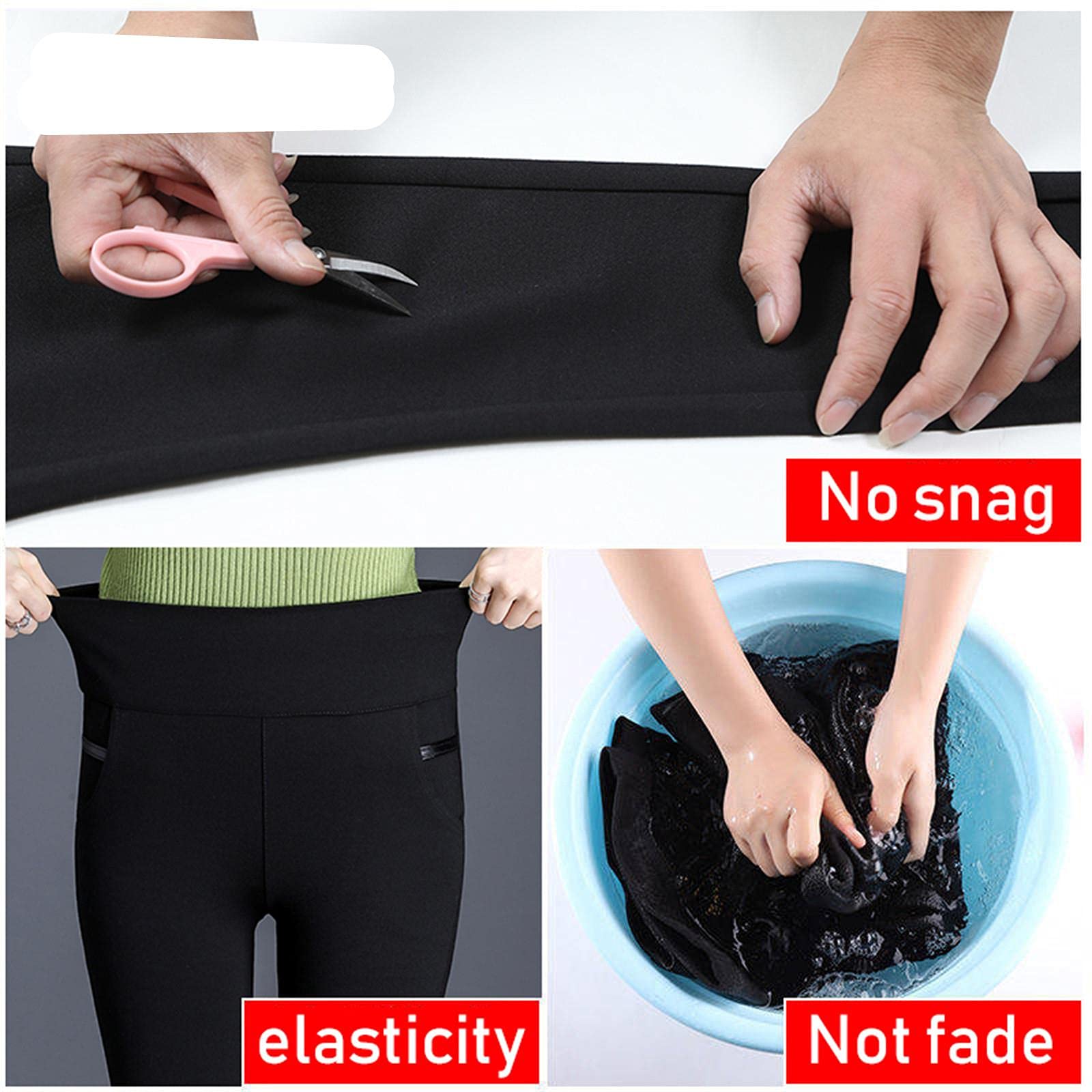 UKKO Leggings Polaire Femme Pantalon d'hiver pour Femmes Plus Taille Cachemire Épaissir Les Pantalons en Molleton