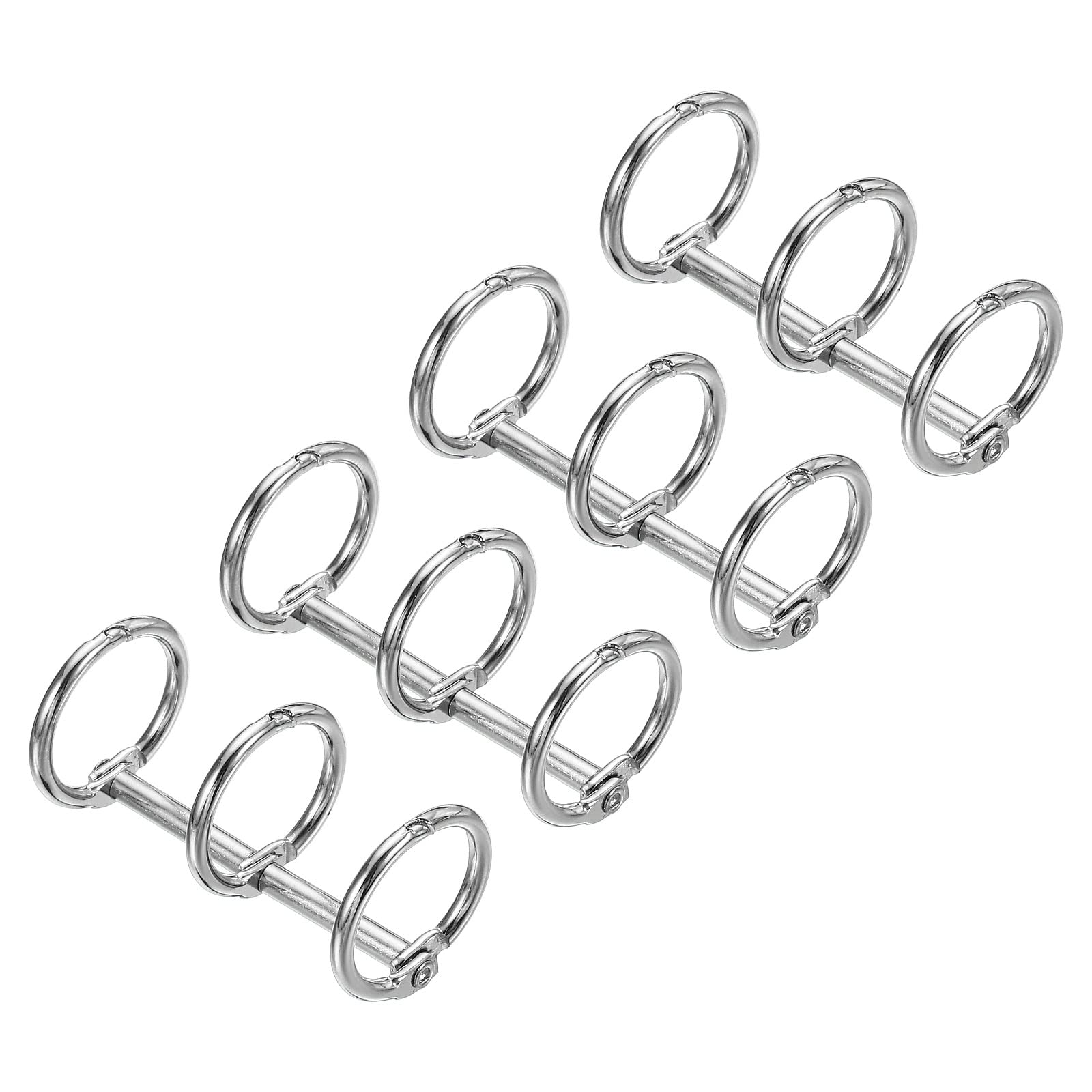 PATIKIL 0.63" Dia 3-Rings Book Rings