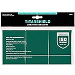 TitanShield Premium Card Sleeves | Compatible with Pokemon, One Piece, Lorcana, Flesh & Blood, & Magic The Gathering MTG | (150 Sleeves - Standard) (1, Green, Standard | 66x91mm)