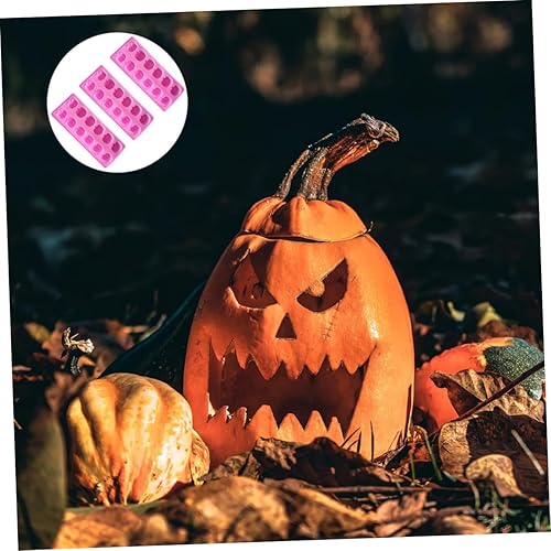 Miniatura 3 de OKUMEYR Molde de silicona para velas de calabaza, mini tazas de papel, 3D, calabaza, bastón de caramelo, chocolate, Halloween, calabaza, caramelo,