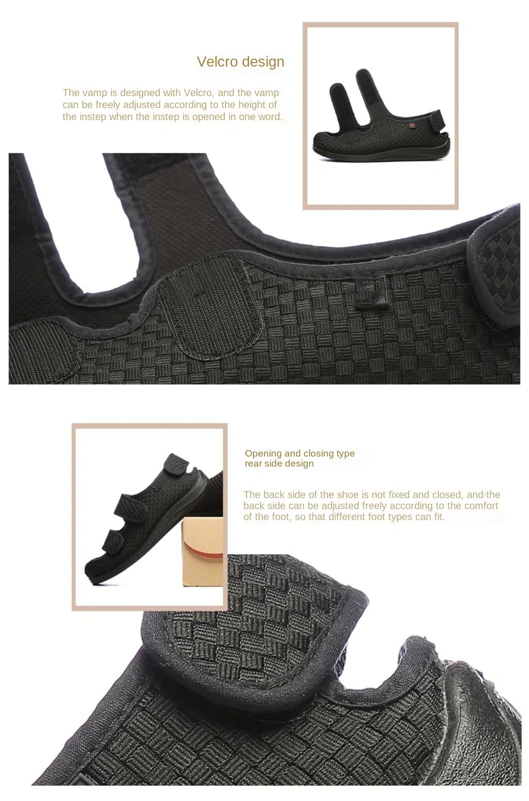 Zapatos para Personas Mayores de Ancho, con Zapatos para Caminar Ajustables de Espuma viscoelástica, para Diabetes y pies hinchados, Azul, 43