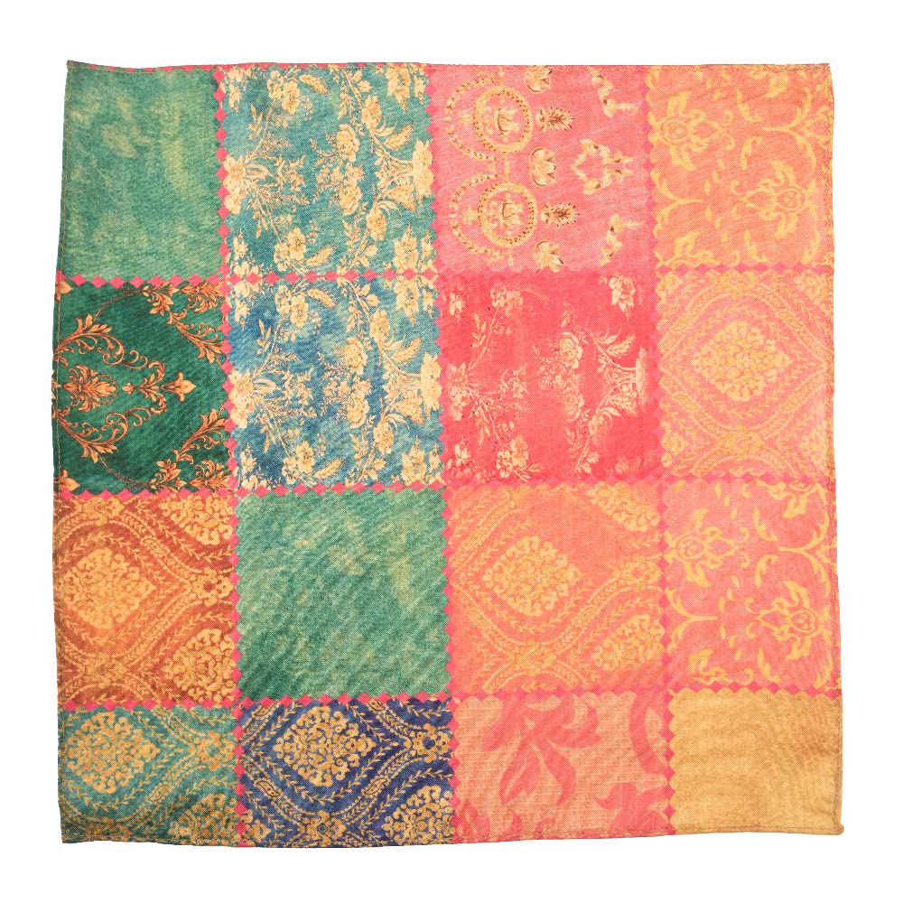 the tie hub Indian Traditional Print Microfiber Pocket Square For Men-picture-41