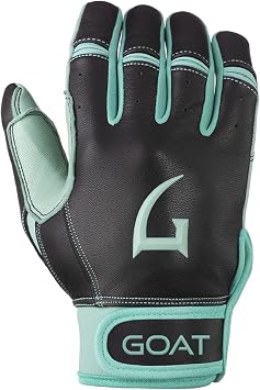 Short Cuff Batting Gloves, Baseball & Softball, Youth/Adult | Breathable GOATskin leather batting gloves with superior grip, flexibility and durable double stitching for lasting comfort.