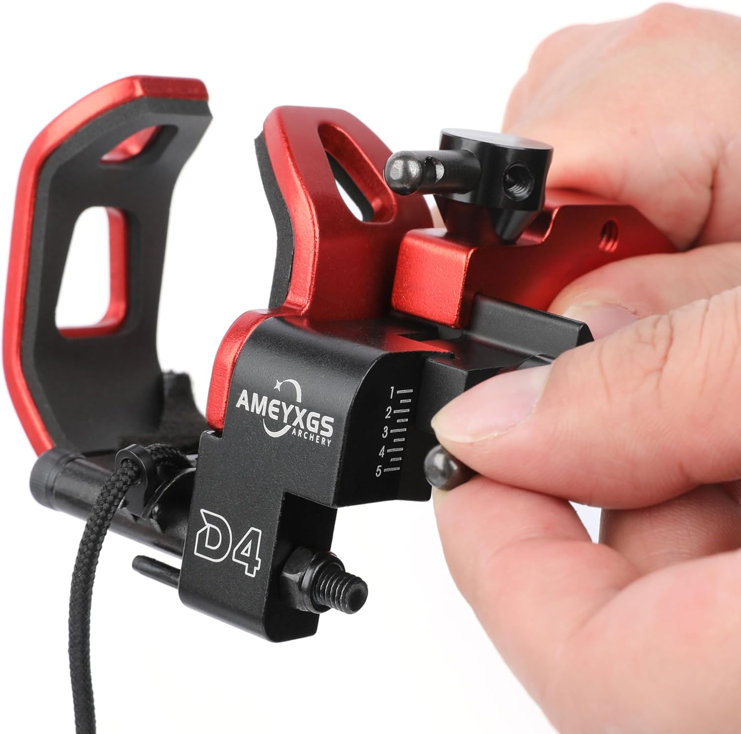 AMEYXGS Archery Drop Away Arrow Rest for Compound Bow Right Hand No Spanner Required Four-Way Adjustable Quick-Adjustment Knob Full Containment Cable Activated