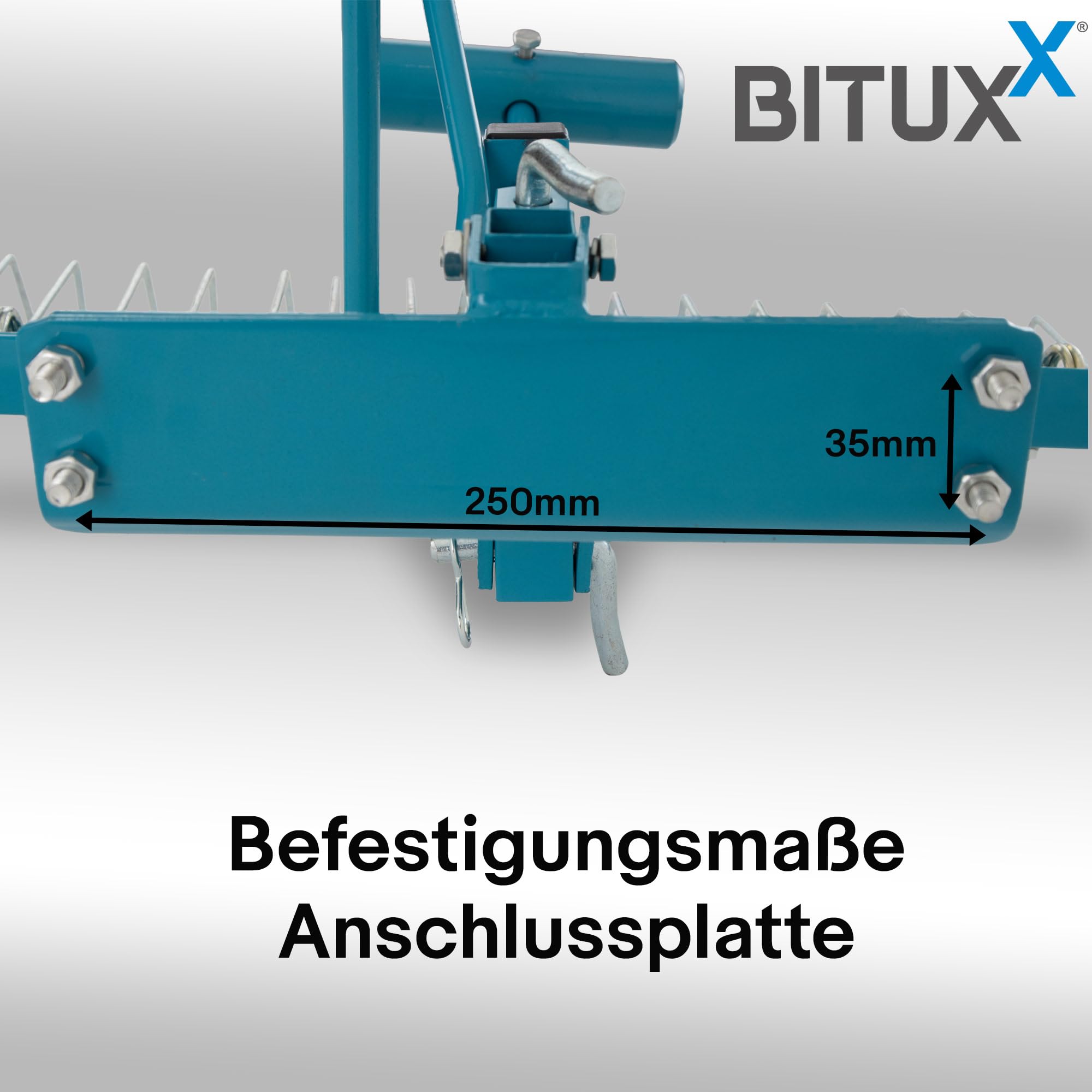 Bituxx Rasenstriegel Vertikutierer Rasenlüfter Entmooser Rasenkamm für Aufsitzmäher Rasentraktor ATV 120cm