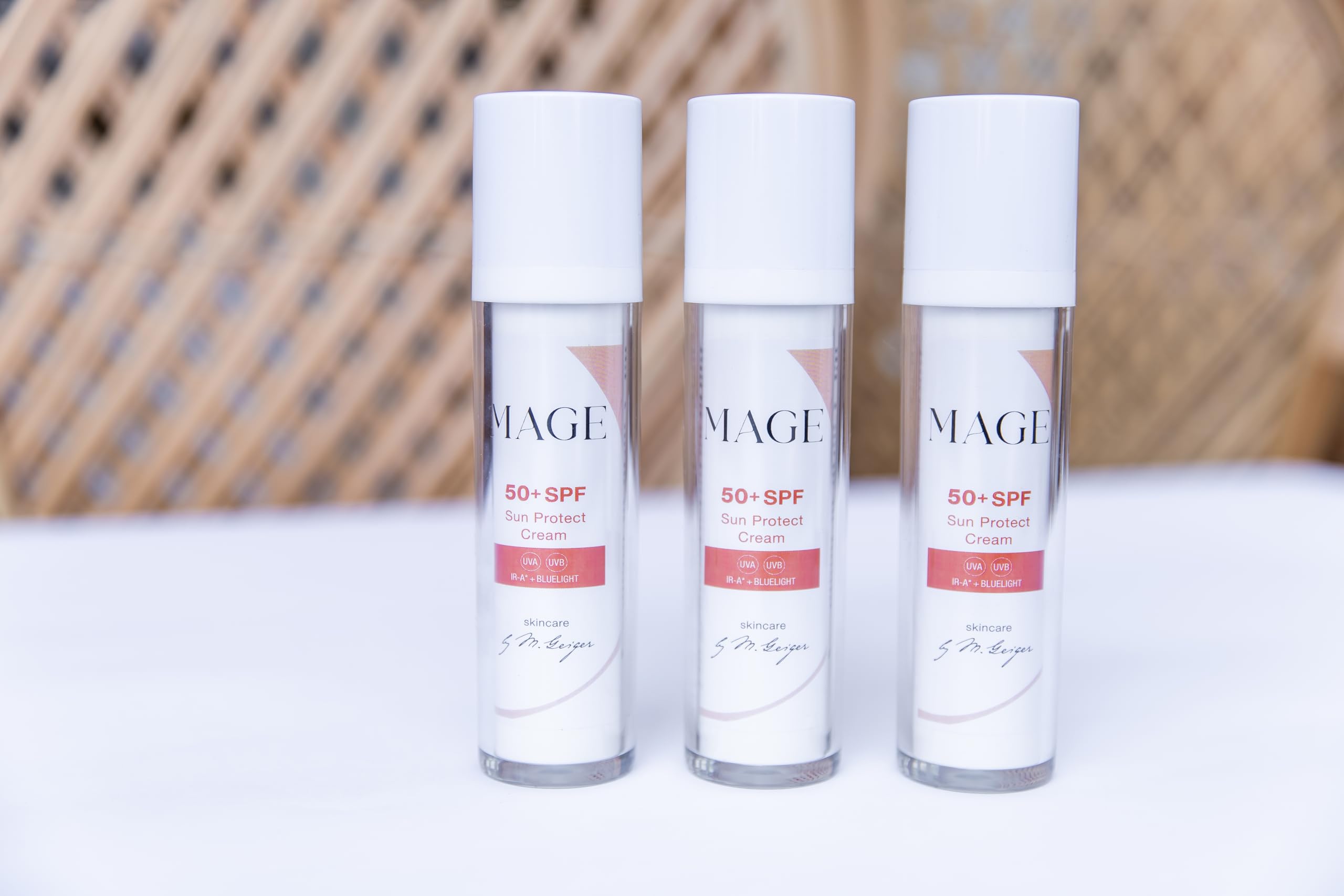 MAGE Sun Protect Cream, Crème visage anti-âge 50+, protection UVA et UVB, crème raffermissante, hydratante, végane, fabriquée en Allemagne