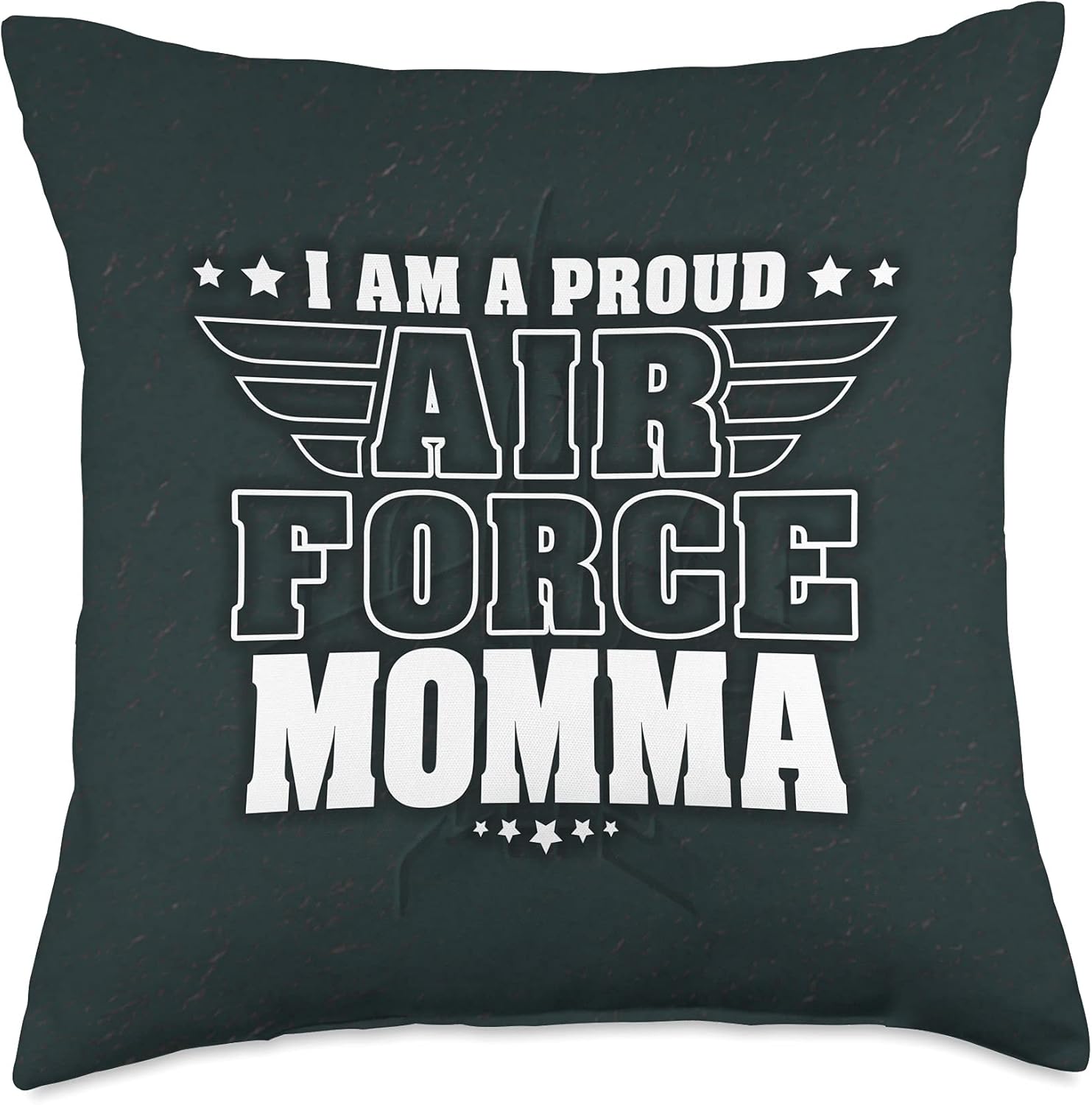 I Am A Proud Air Force Momma Patriotic Pride Military Mother Throw Pillow