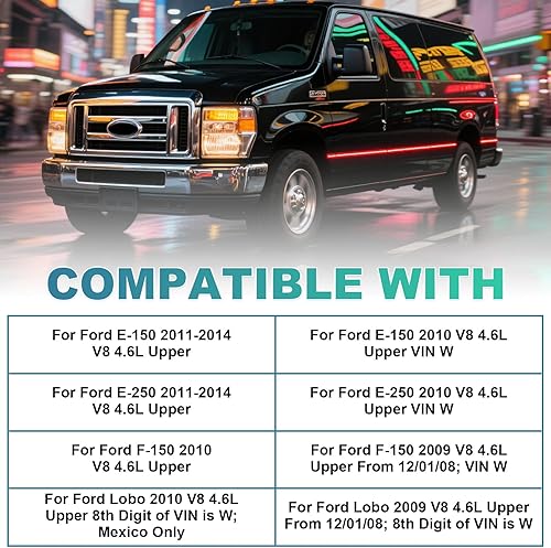 Miniatura 2 de Colector de admisión de motor para Ford E-150 2010 2011 2012 2013 2014 para Ford E-150 2010 2011 2012 2013 2014 para Ford F-150 2009 2010 para 2009