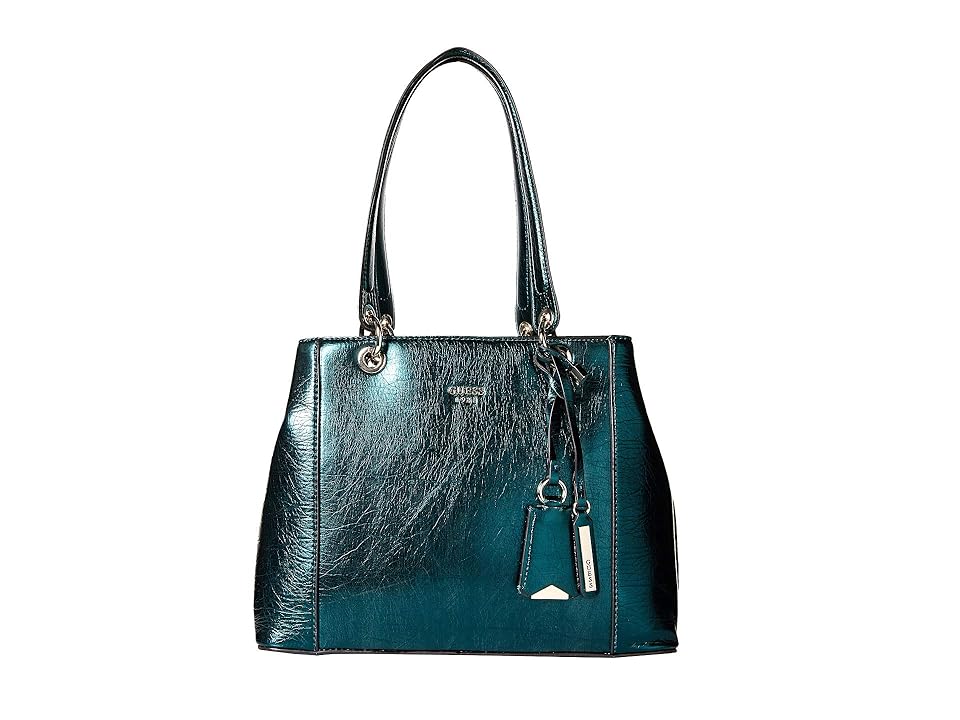 

GUESS Kamryn Shopper (Emerald) Handbags