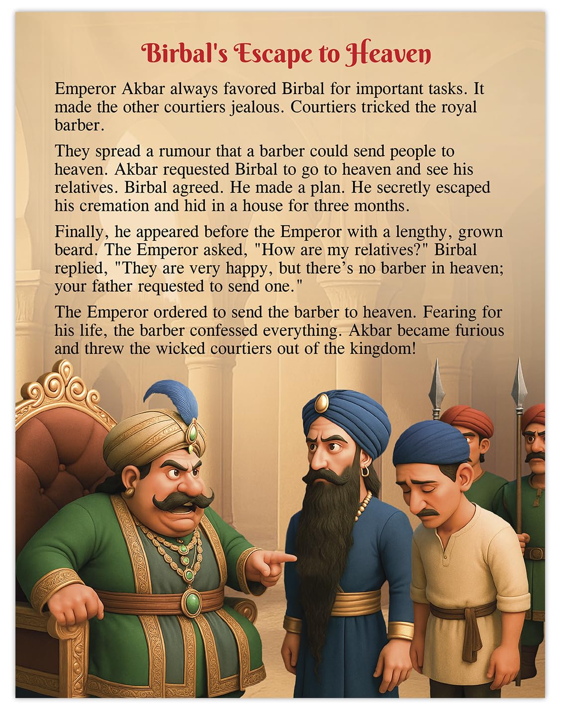 Akbar Birbal Story Book in English - 101 Story Book for Kids | Best Selling Akbar and Birbal Story Book for Kids in India (Hardback) | Premium Quality Moral Story Book | Two Brothers Publications 4
