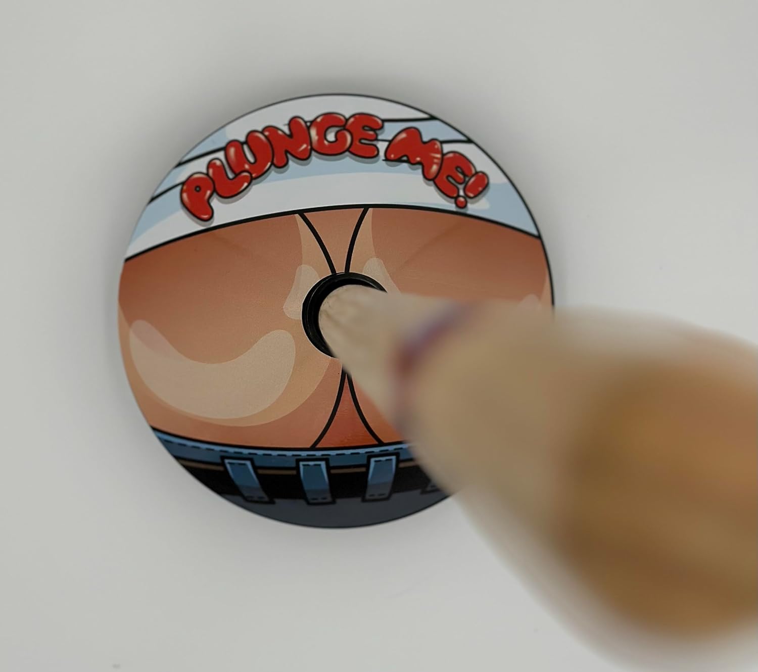 The Crack Plunger - Gag Gift for Adults, Novelty Item, White Elephant, Birthday, Joke, or Secret Santa, Funny Bathroom Decor