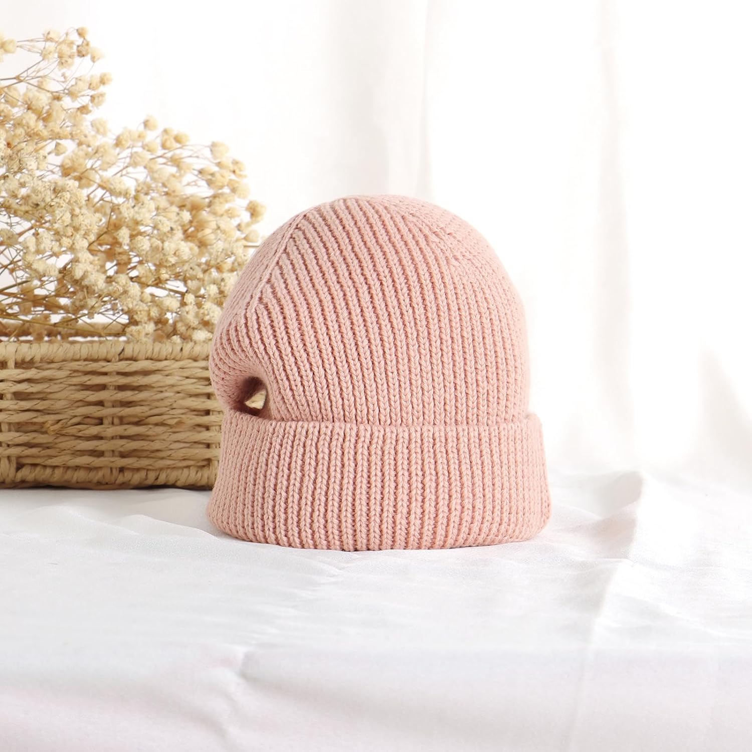 Hadetoto Cotton Baby Beanie Toddler Winter Hat Knit Boys Girls Warm Kids Beanies Skull Cap for 0-8 Years - Image 5