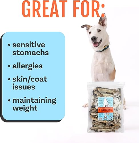 Miniatura 5 de Polkadog Haddock Skins - Golosinas para perros y gatos, bocadillos crujientes y totalmente naturales para perros, gatos, bocadillos salados y