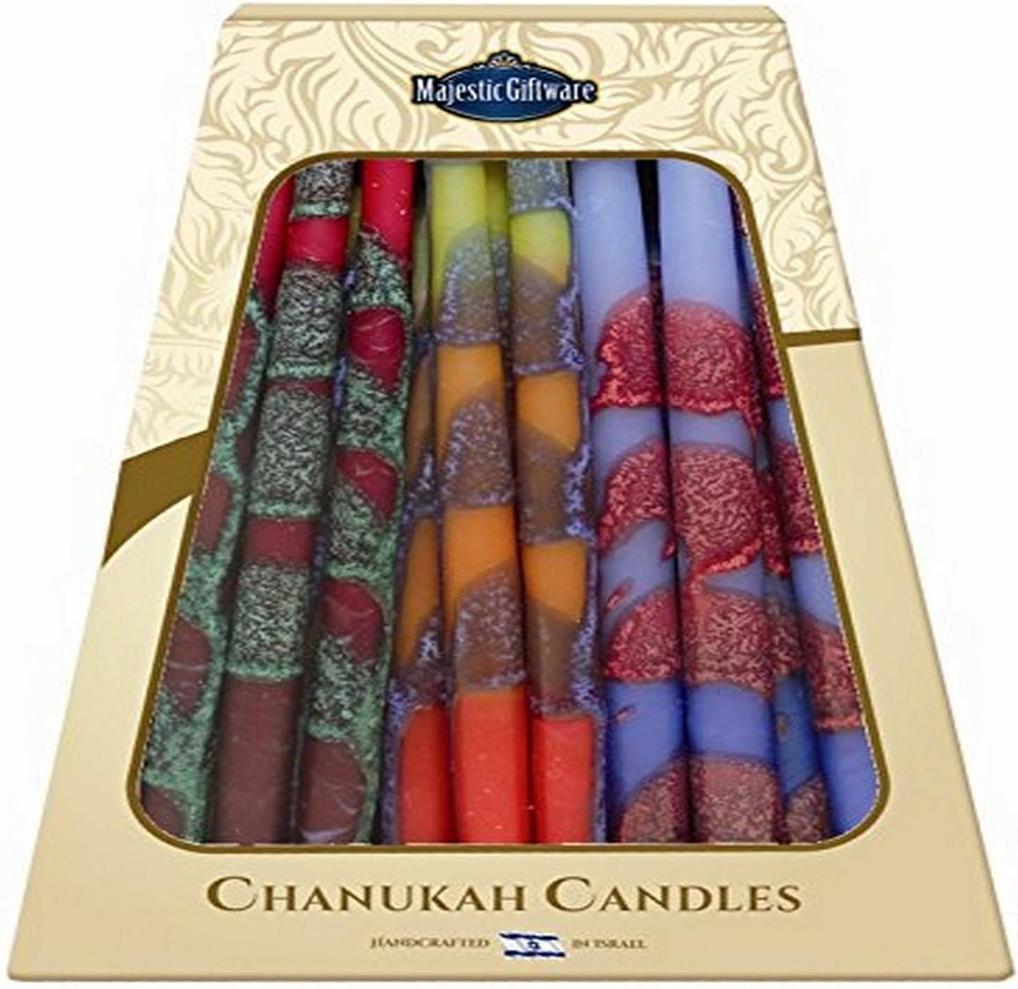 Majestic Giftware 45Pack Safed Handcrafted Hanukkah Candles, 6 Inch