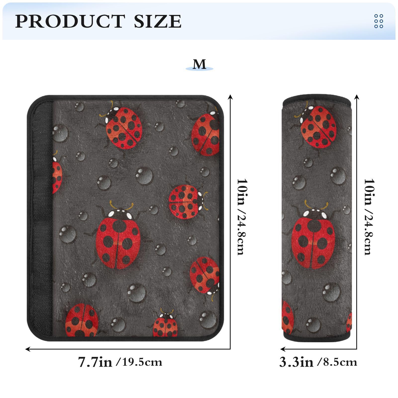 2 Cuscinetti Per Cinture Di Sicurezza Boho | Coprispalla Morbido Per Auto | Design Etnico Colorato | Antiscivolo E Traspirante