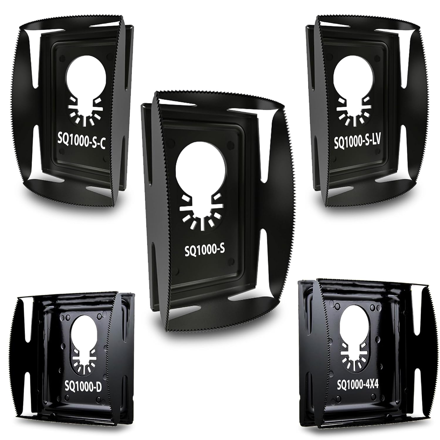 Qbit Pro Pack Saw Blades, Stainless Steel Cut Outs, Magnepull QBit Outlet Square Slot Cutter Box for Oscillating Power Multi-Tools to Cut-in Most Sizes of Gang Boxes Drywall Tools for Home Improvement