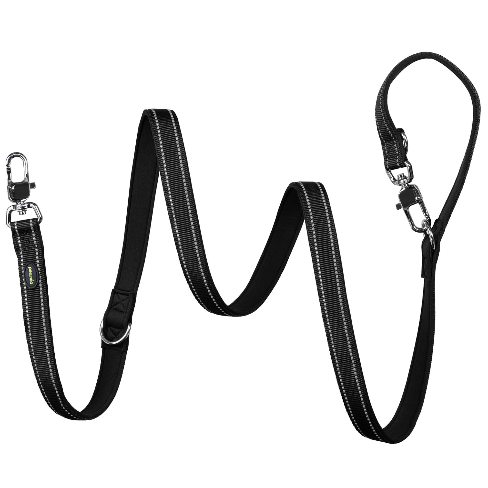 Amigo Correa para Perro 2,2 M, para Perros Grandes y Muy Grandes, Ajustable Reflectante de Nylon, Mosquetón Sólido y Herrajes Metálicos, Ligera, Secado Rápido, Resistente a Humedad y UV