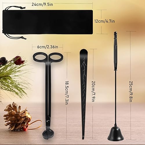 Miniatura 5 de KOAKOMI Juego de accesorios de velas, cortador de mechas de velas, desinflador de velas y dispensador de mecha de vela para regalo para amantes de