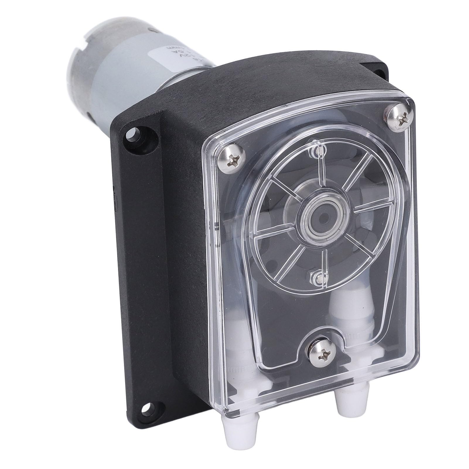 Head Peristaltic Pump, DC12V Liquid Dosing Pump with Food Grade Silicone Tubing, Low Noise DC Gear Motor, for Washing Machines, Dishwashers