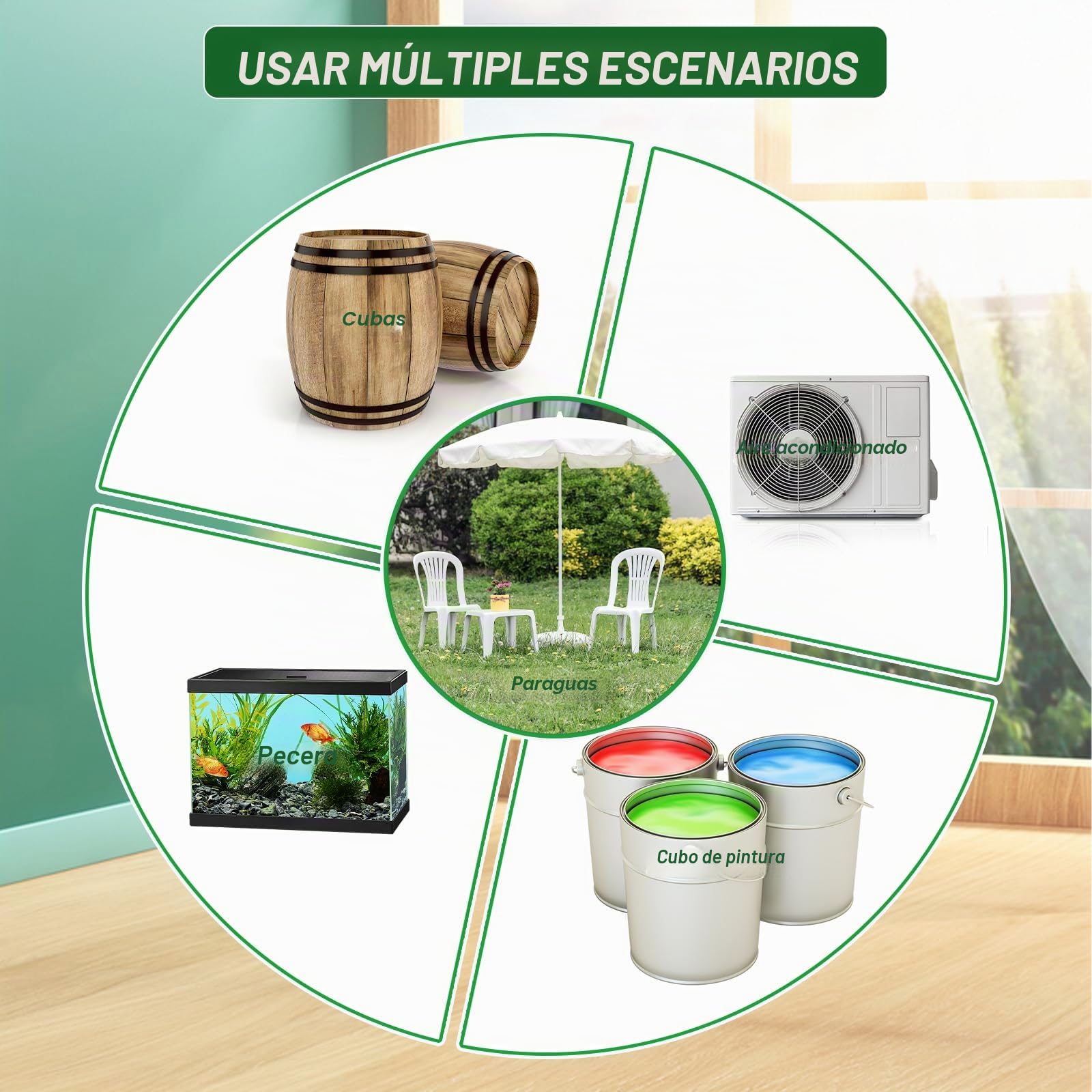 Plataforma con Ruedas, Ajustable Ø 35-48cm, Capacidad de Carga 150 kg, Soporte para Macetas con Ruedas 360 ° Giratorio, Soporte para Macetas Exterior Interior Jardín, Negro